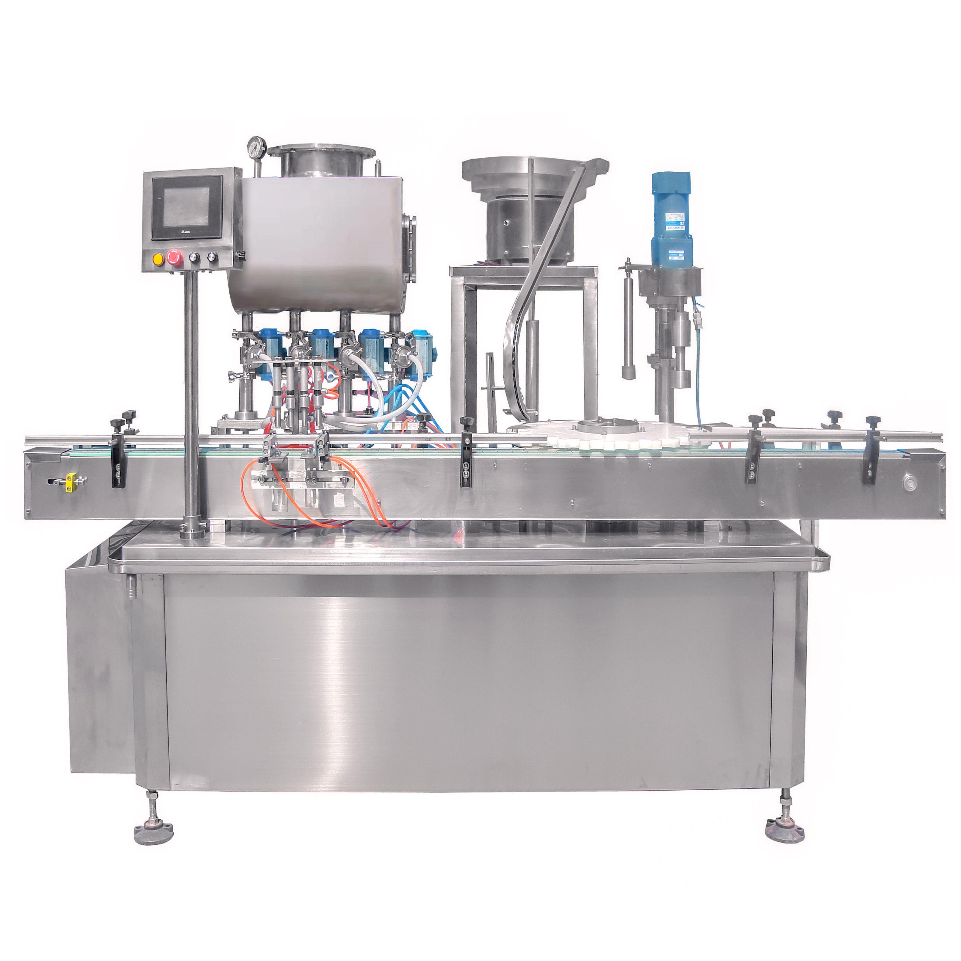 YIMU YMF4C1 Automatic Jam Sauce Canister Bottle Oil Honey Mineral Water Syrup Oral Liquid Jar Piston Filling Capping Machine