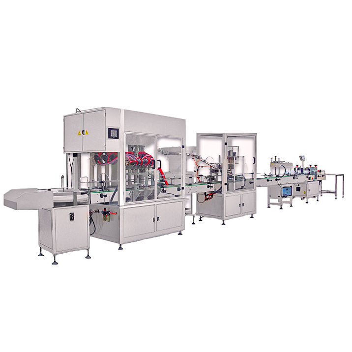 YIMU Automatic Spray Chubby Gorilla Soda Oil Juice Honey Production Line Liquid Bottle Filling Capping and Labeling Machine