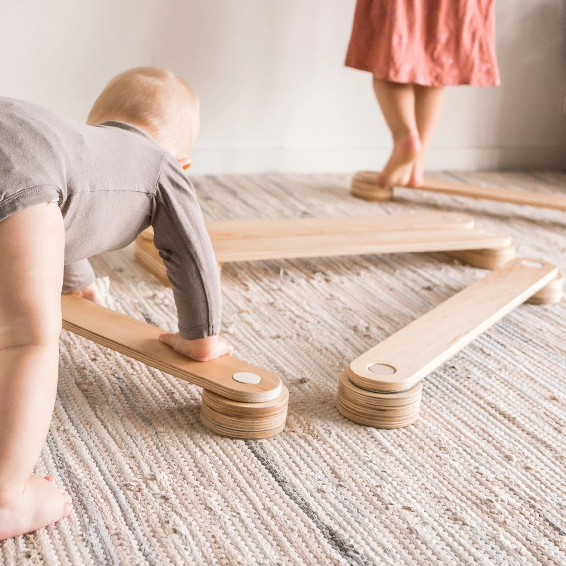 SamBlocks Sensory Balance Beams Set sensory training toy beam balance stepping stone