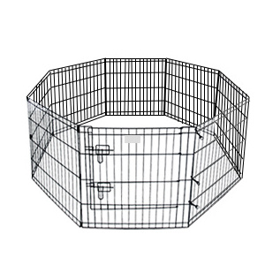 Pet Playpen Puppy Playpen Kennels Dog Fence Exercise Gate Fence Foldable Dog Crate 8 Panels 24 Inch Kennels Outdoor Indoor