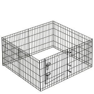 Pet Playpen Puppy Playpen Kennels Dog Fence Exercise Gate Fence Foldable Dog Crate 8 Panels 24 Inch Kennels Outdoor Indoor