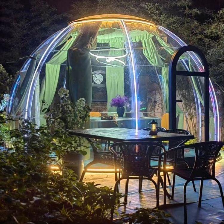 Outdoor transparent Bubble Tent Clear Igloo Panoramic Glamping domes bubble hotel