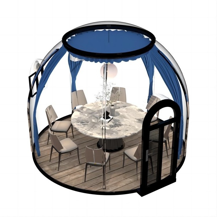 Sound Insulation Clear Polycarbonate Bubble House Prefab Picnic Dome Tent for Party use