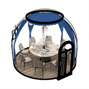 Sound Insulation Clear Polycarbonate Bubble House Prefab Picnic Dome Tent for Party use