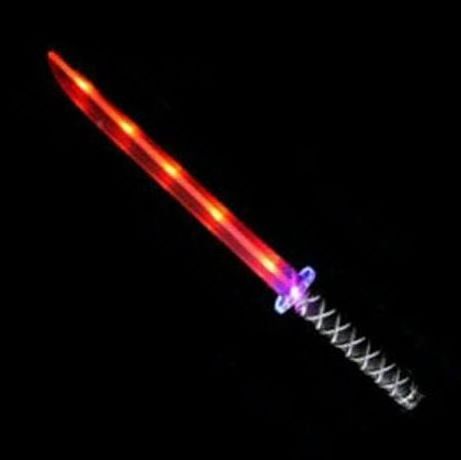 Toy Sword with Flashing LED Lights Katana Cosplay  LED Light Toy Sword  LED Flashing Kids Role Playing Led Ninja Sword