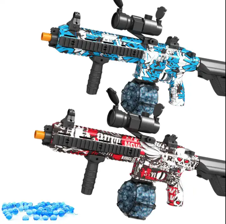 Air Power Gun With Soft Bean Splat Gel Ball Gun Blaster Electric Outdoor Toy M416 Gel Ball Blaster