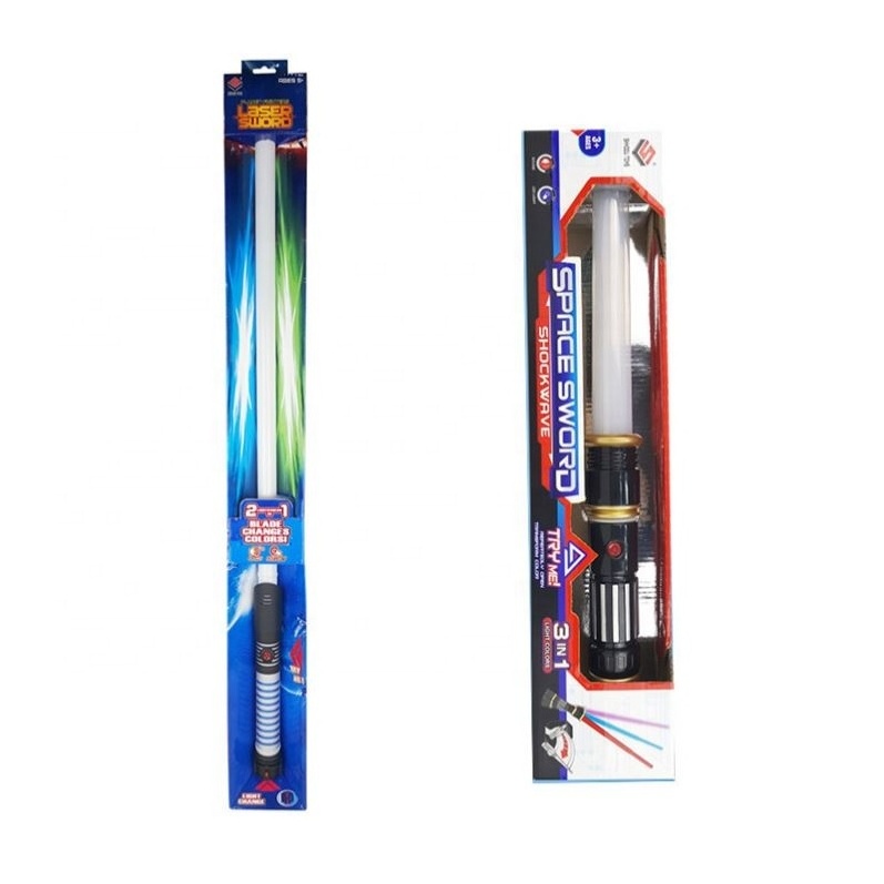 TOY 2 IN 1 Flashing Stick Electronic Laser Light Stick  Saber Smooth Swing Lightsaber