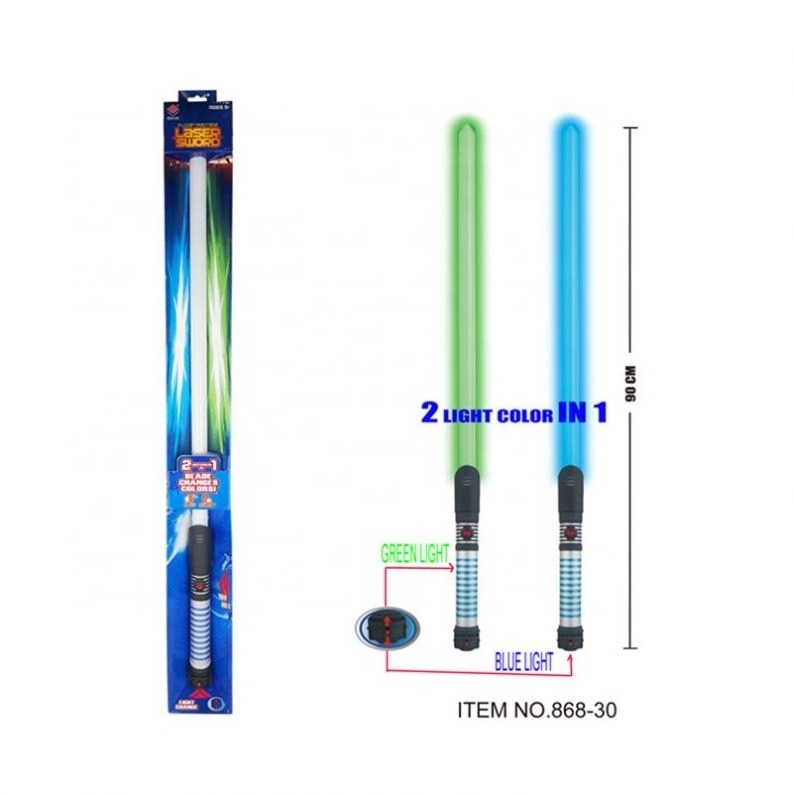 TOY 2 IN 1 Flashing Stick Electronic Laser Light Stick  Saber Smooth Swing Lightsaber