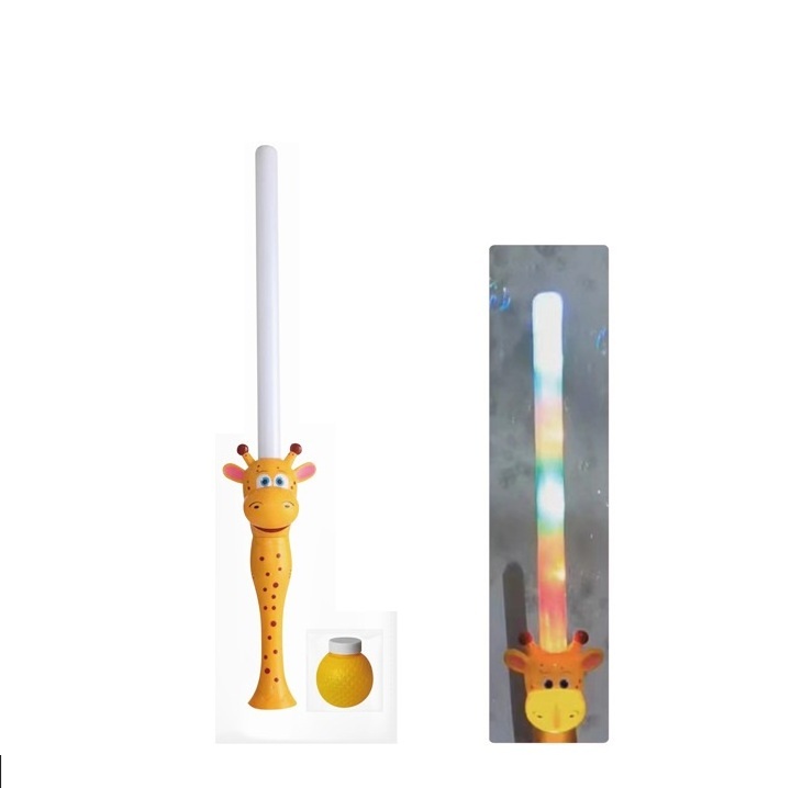 Colorful Lights Flashing Cat Animal Stick Led Bubble Sword Stick Toys For Kids With Lights