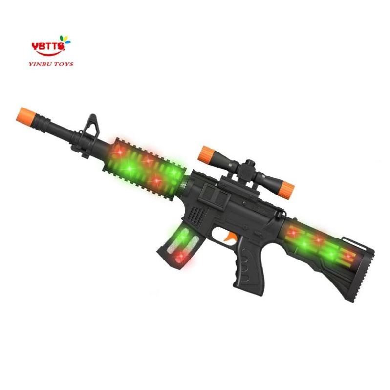 YB Laser Toy gun Toys Electric 64 CM Kids Plastic Gun Weapons light with sound Military Function AK Toy Guns For Kids