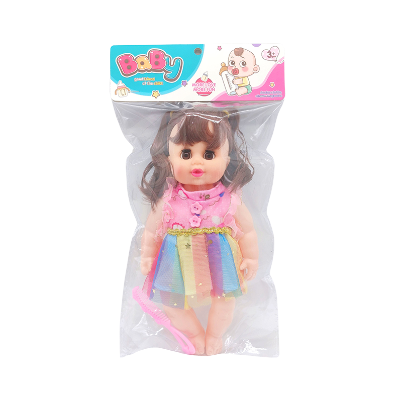 Play Toys Movable Eye Hand Foot Move  doll for sale feeding bottles with IC  Kids Doll Toy 14 Inch