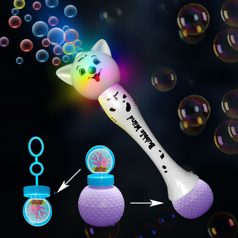 Led lights Bubble Machine Toys Gun automatic soap toy led bubble gun for Kids Summer Outdoor Playing