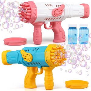 Summer Light Up Bubble Toys Kids New 32-hole Angel Bubble Machine Gun For Kids Party Birthday Gift Children's Toy