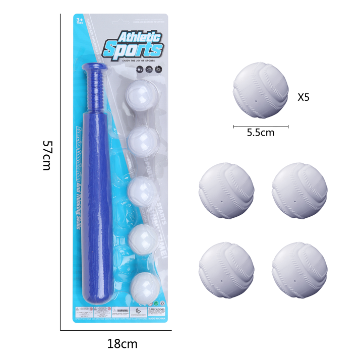 For Kids Toddler Beginners Outdoor Game Sports Toy Cheap mini plastic baseball bat and ball set toy for kids