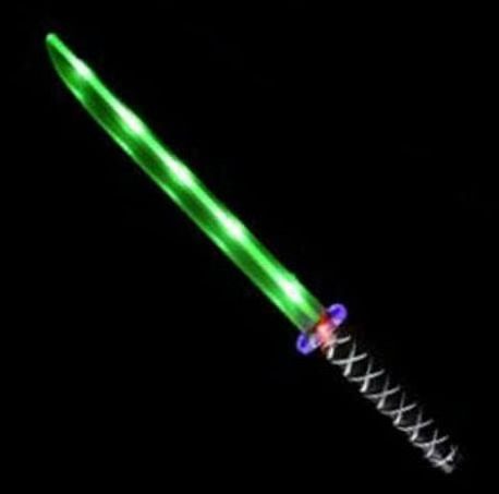 Toy Sword with Flashing LED Lights Katana Cosplay  LED Light Toy Sword  LED Flashing Kids Role Playing Led Ninja Sword