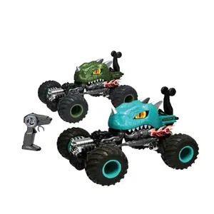 Cheaper Price High Quality  2.4G monster truck Rc Stunt Snake Car 360 Roll monster electric Stunt dinosaur rc car remote control