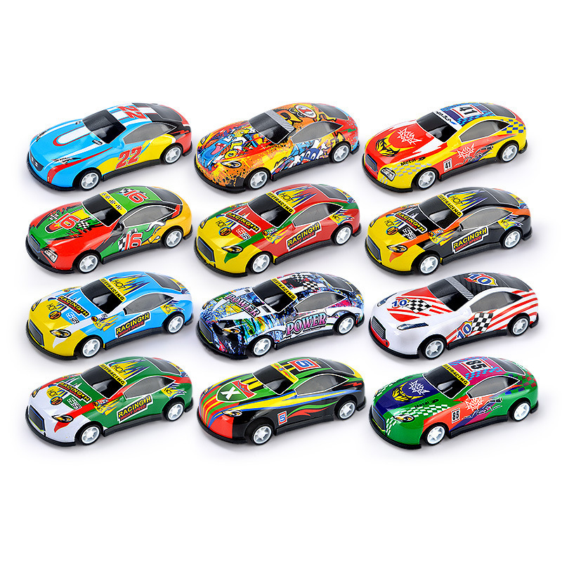 Low Price 6.8cm racing model mini alloy car toys Pull Back Function Small Size Matel Material Diecast Car For Children Gift