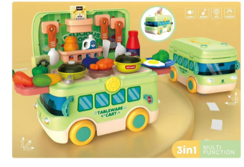 Wholesale Tool Toy Set Children Bus princess dress up jewelry baby toys cake kitchen food toys pretend play