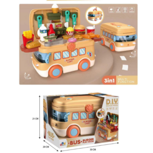 Wholesale Tool Toy Set Children Bus princess dress up jewelry baby toys cake kitchen food toys pretend play