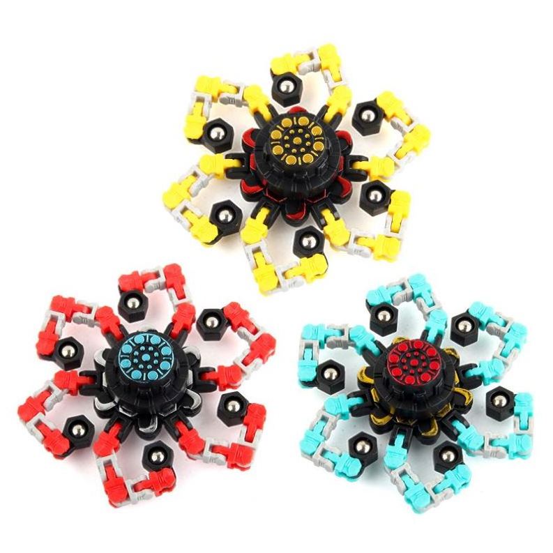 AMZ Hot Robot Toy DIY Deformation Robot Mechanical Spiral Twister Fingertip Decompression transformable spinner classic