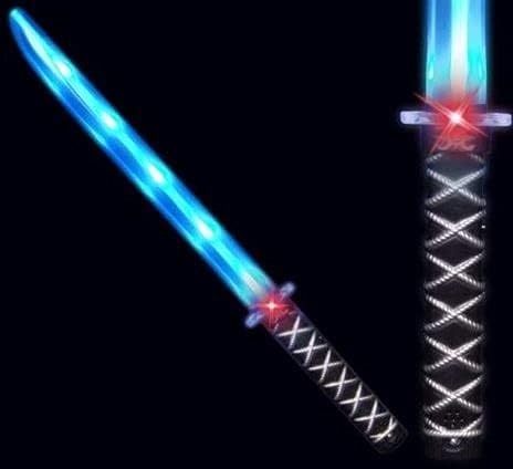 Toy Sword with Flashing LED Lights Katana Cosplay  LED Light Toy Sword  LED Flashing Kids Role Playing Led Ninja Sword