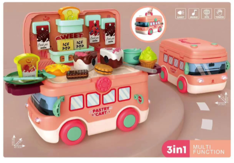 Wholesale Tool Toy Set Children Bus princess dress up jewelry baby toys cake kitchen food toys pretend play