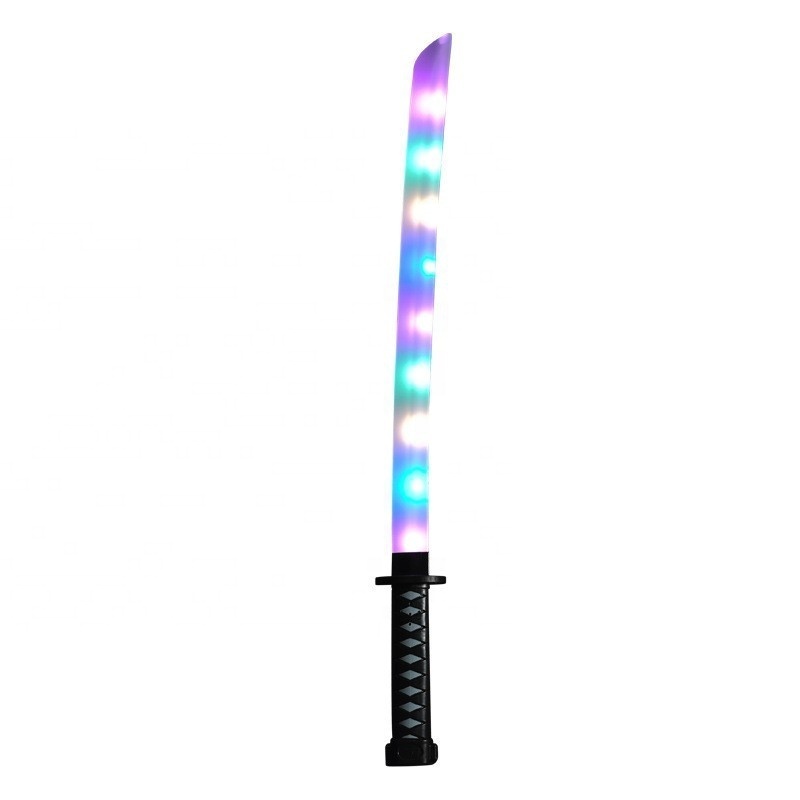 Toy Sword with Flashing LED Lights Katana Cosplay  LED Light Toy Sword  LED Flashing Kids Role Playing Led Ninja Sword