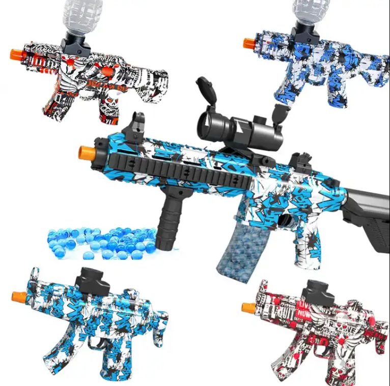 Air Power Gun With Soft Bean Splat Gel Ball Gun Blaster Electric Outdoor Toy M416 Gel Ball Blaster