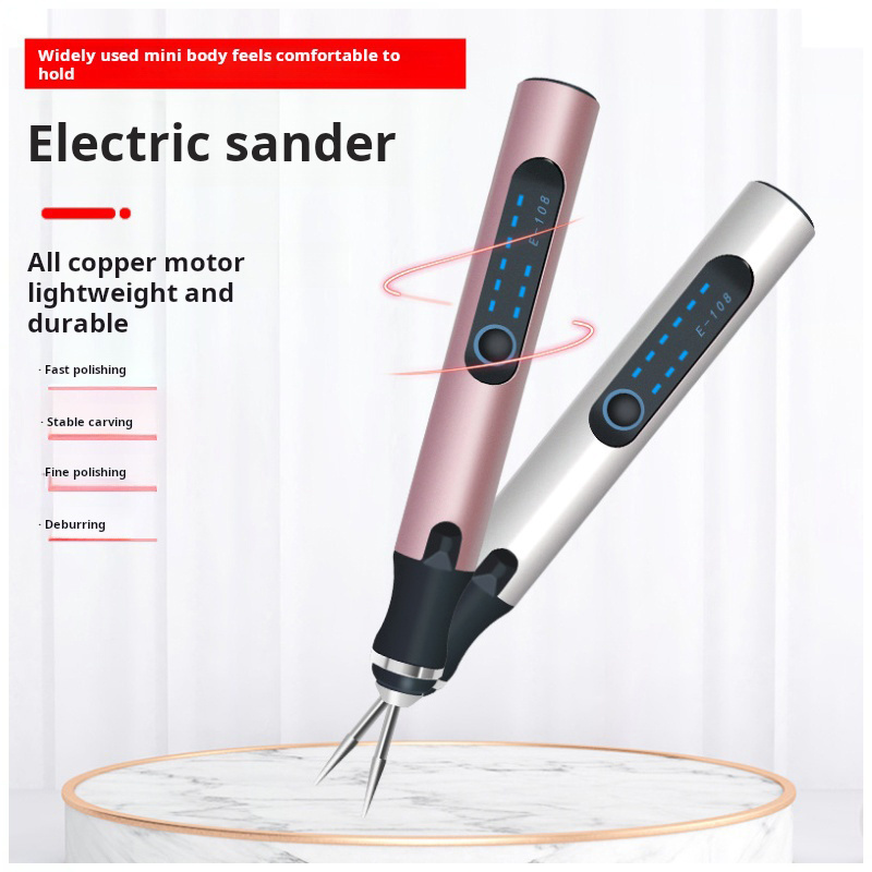 Mini electric grinder lithium battery nail art engraving polishing grinder hardware tool electric small polishing pen