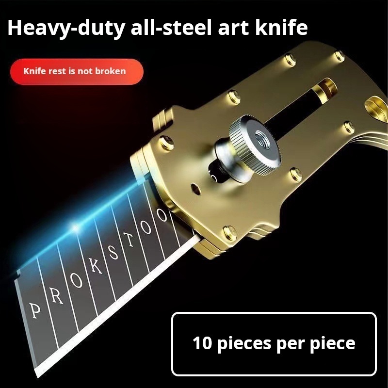 All Steel Utility Knife 18mm Heavy Duty Thickened Wallpaper Knife Engraving Knife