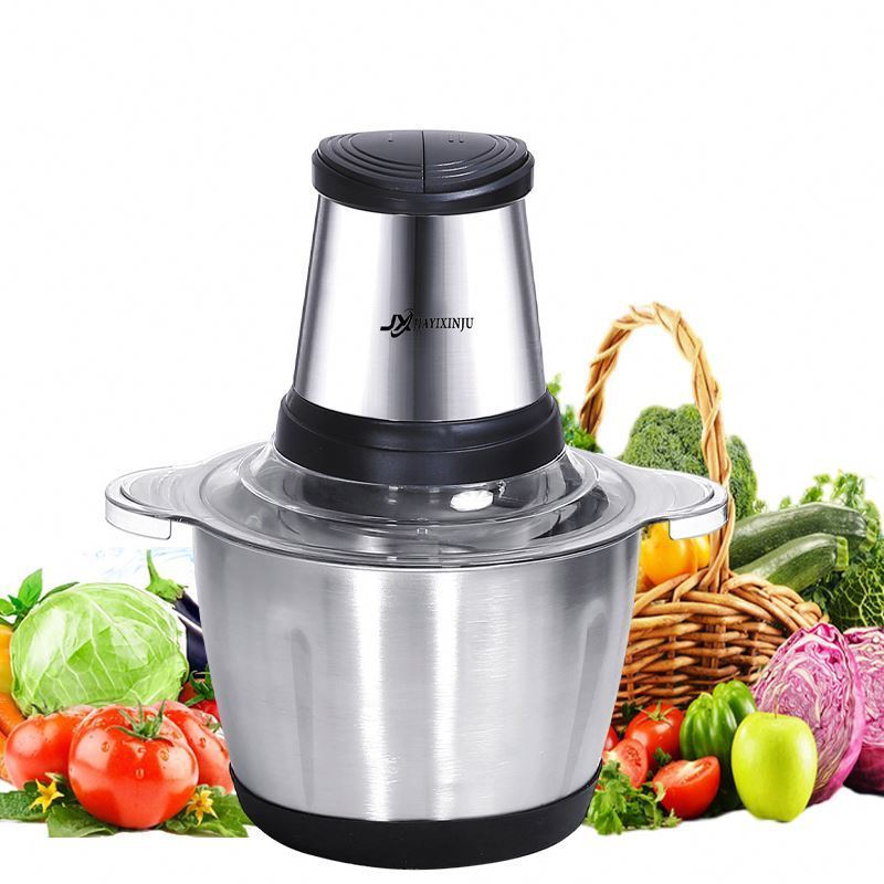 meat grinder bowl, size glass chopper food vegetables small 2l fruits stainless nuts steel electric for processor/