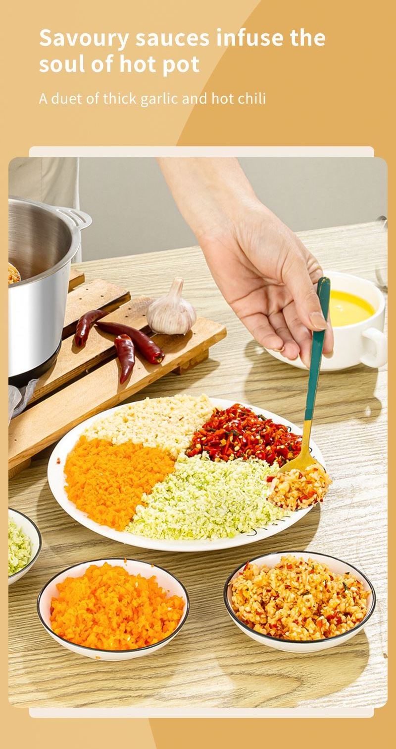 food chopper with, convenient use cover double mixer processor design detachable easy parts cleaning/