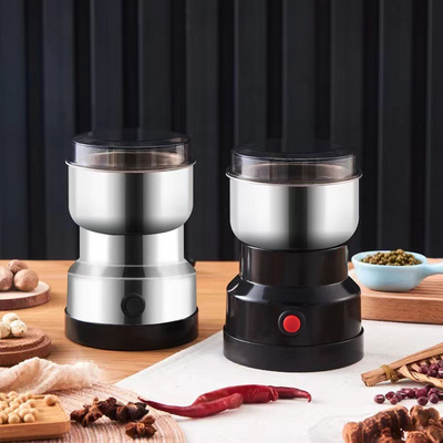 New household portable small coffee grinder stainless steel automatic mini electric Nuts dry spice burr bean coffee grinder