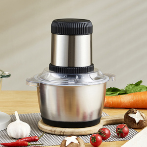 2023 cheap multifuncional silver crest small meat chopper 2-speeds mincer electric mini 2l 3l meat grinder machine for household