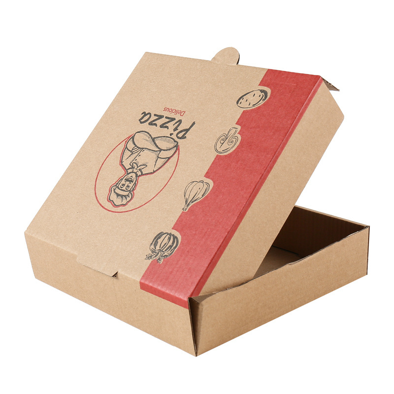 Factory-Direct Pink Caixa De Emballage Carton Scatola Personalizzata Pizza Paper Box