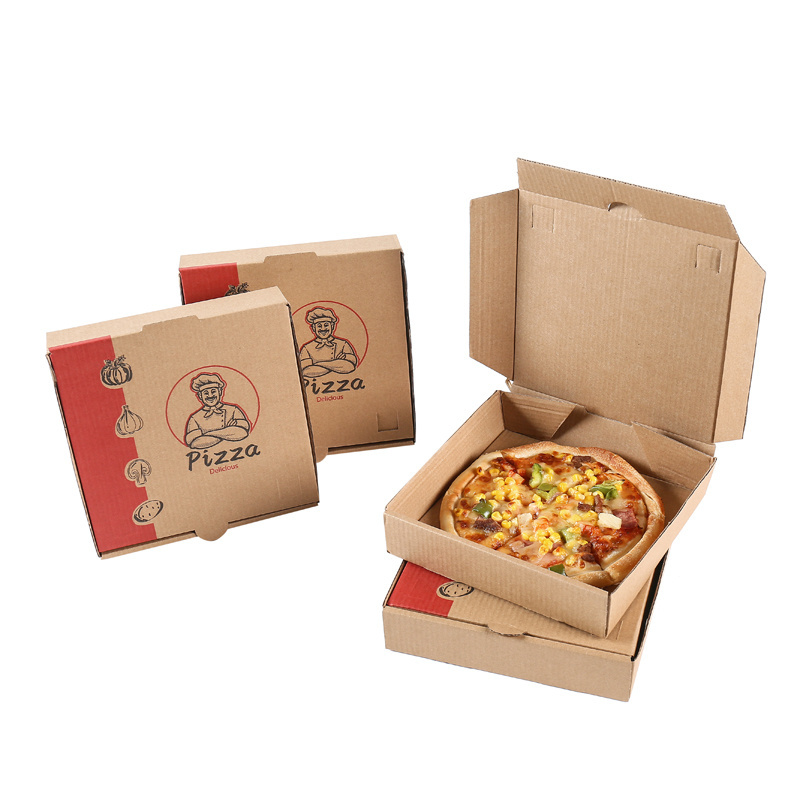 Protective Yellow Boite 31 Cartons 33x33 Corrugated Custom Pizza Paper Box