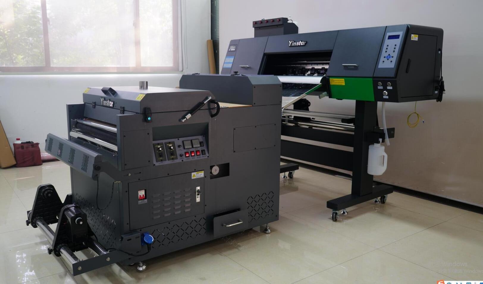 Yindu Yinstar stable new 2 I3200 dtf audley film printer 6ocm for t-shirt fabric with shake powder dryer price in China