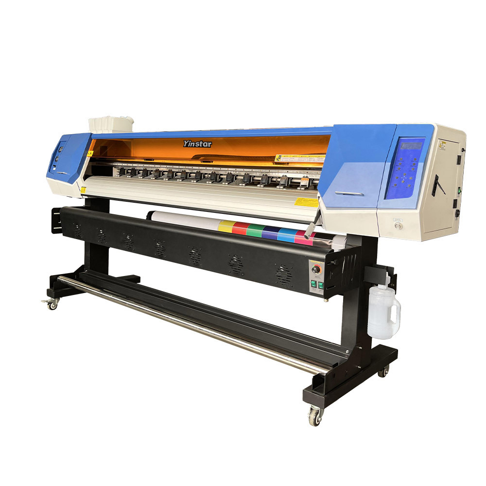 Yinstar 1.8m Dual XP600 Printing Machine For Outdoor Lightbox Cloth/Car Stickers/Photos/Billboards Eco Solvent Printer Price