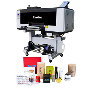 2023 new popular Yinstar machine a3 uv dtf printer printing and laminating custom uv dtf for uv dtf cup wraps teacher