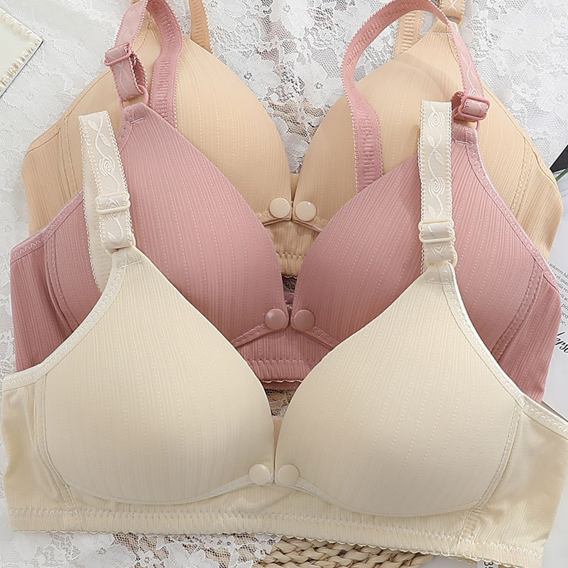 Customized high quality  Maternity Clothes Soft And Comfortable wear Breastfeeding Seamless Nursing Bra