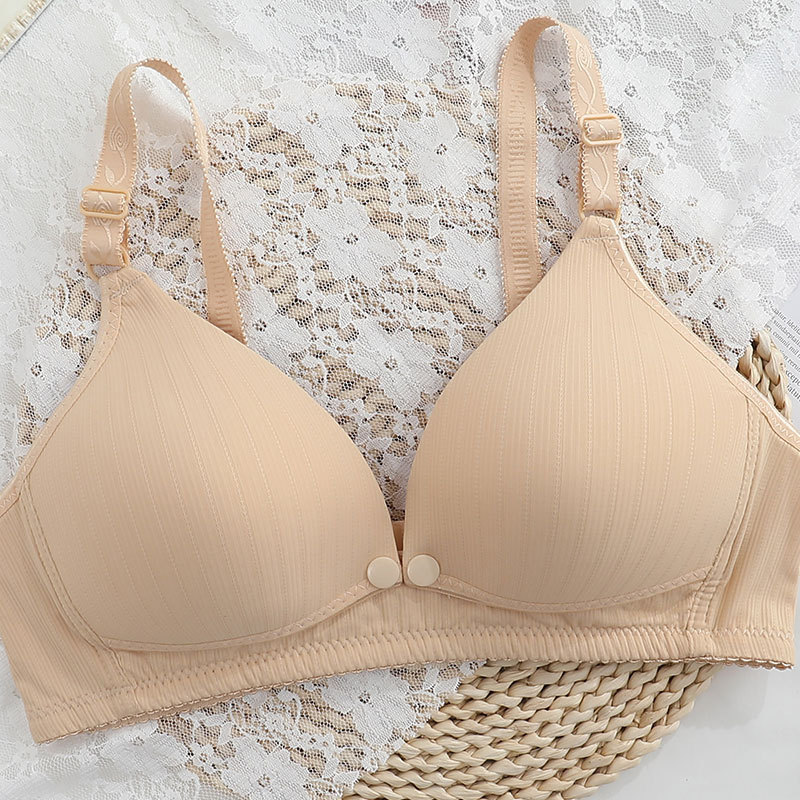 Customized high quality  Maternity Clothes Soft And Comfortable wear Breastfeeding Seamless Nursing Bra