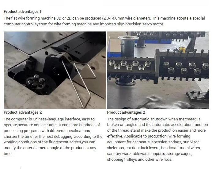 2mm-14mm 2d 3d cnc wire forming machine.flat wireframe bending machine.autometic stainless wire bending machine