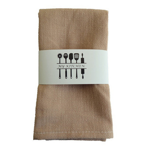 Wholesale  Cotton Linen Restaurant Kitchen Tea Towel Basic Table Cloth Stock Napkin