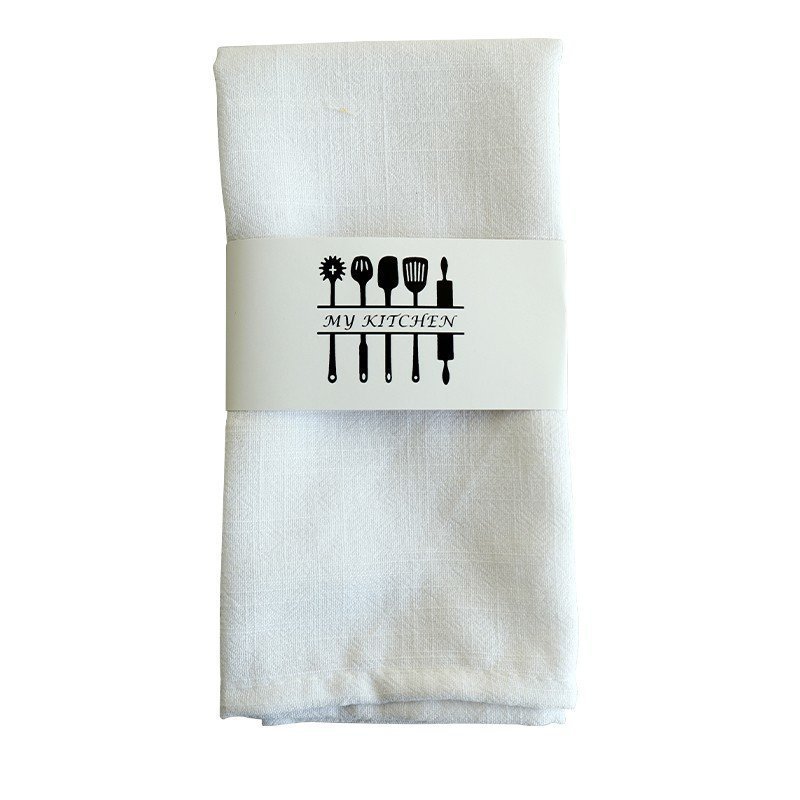 Wholesale  Cotton Linen Restaurant Kitchen Tea Towel Basic Table Cloth Stock Napkin