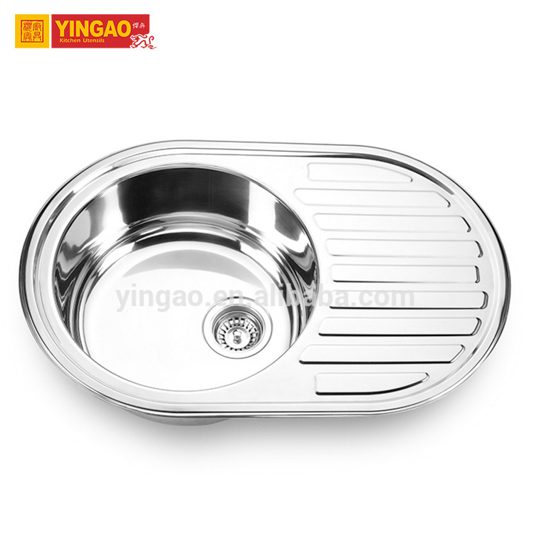 Wholesale small size sink stainless steel 304 single bowl kitchen sink