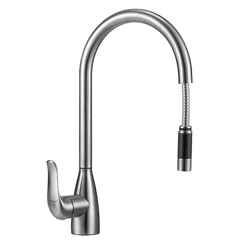 Stainless Steel Single Handle Faucet Kitchen SUS304 Pull Out Faucet