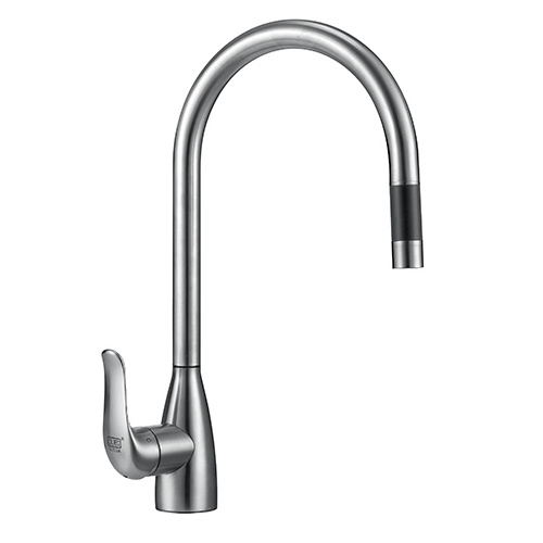 Stainless Steel Single Handle Faucet Kitchen SUS304 Pull Out Faucet