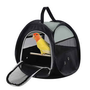 Y065 Foldable Pets Bag Lightweight Breathable Travel Carrier Parrot Cage Portable Bird Carrier Backpack