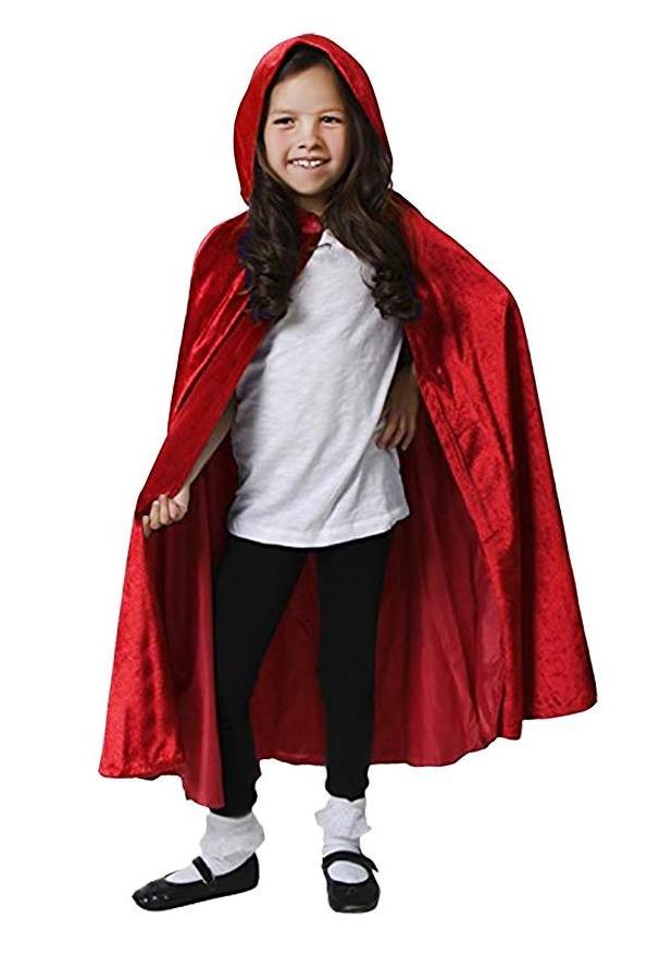 690 Fancy Dress Party Child Red Cloak Halloween Cape Cosplay Vampire Costumes Cloak For Child