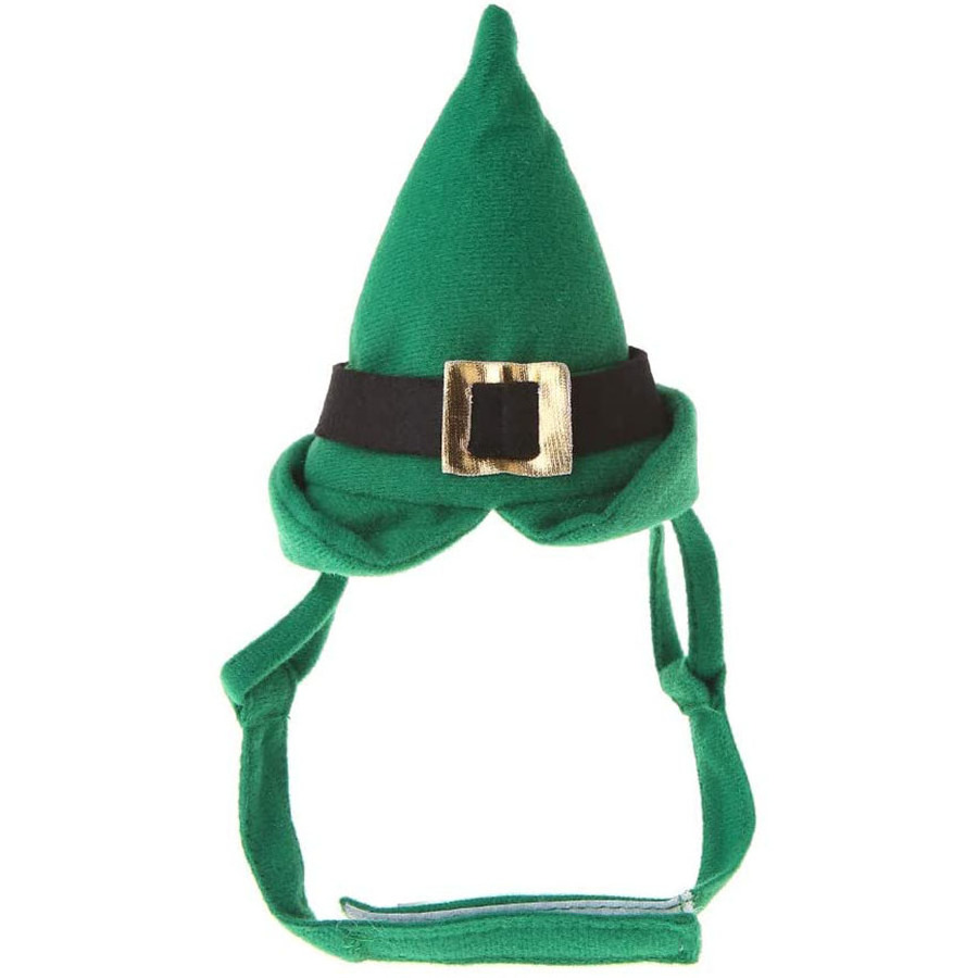 C878 2024 Pet Dog Christmas Wear Wizard Hat With Elastic Strap Cosplay Party Costumes Accessories Dog Wizard Hat